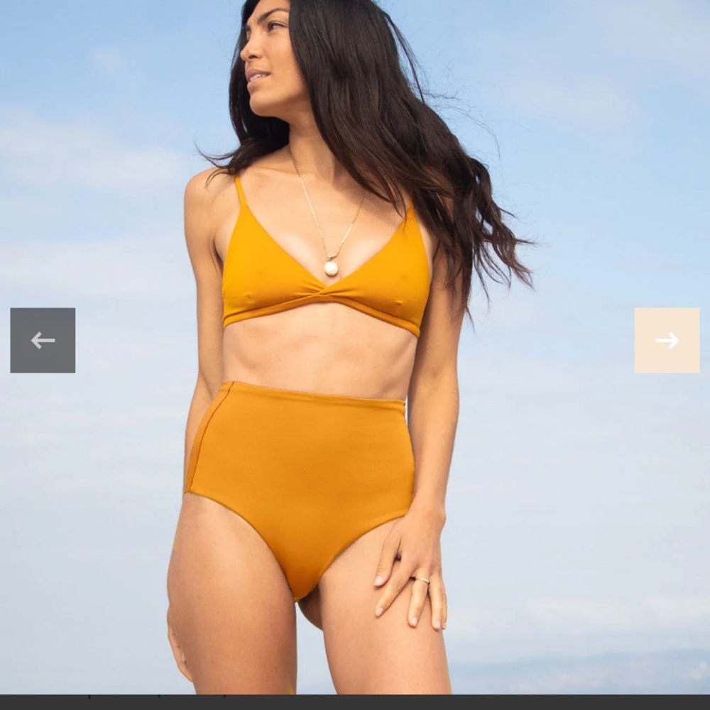 Left on Friday - Sweet Victory Bikini Top - S - 24 Karat Yellow Gold